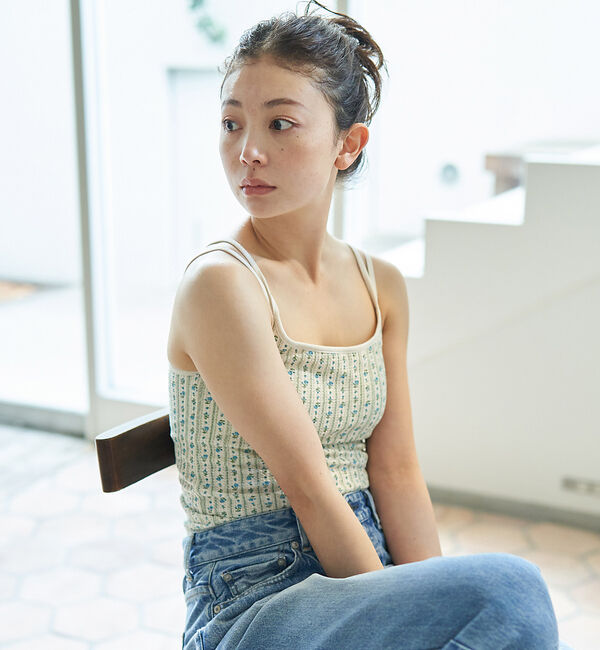 Rouge vif「【JEMORGAN/ジェーイーモーガン】花柄 カップ付キャミソール / TCワッ」|キャミソール|