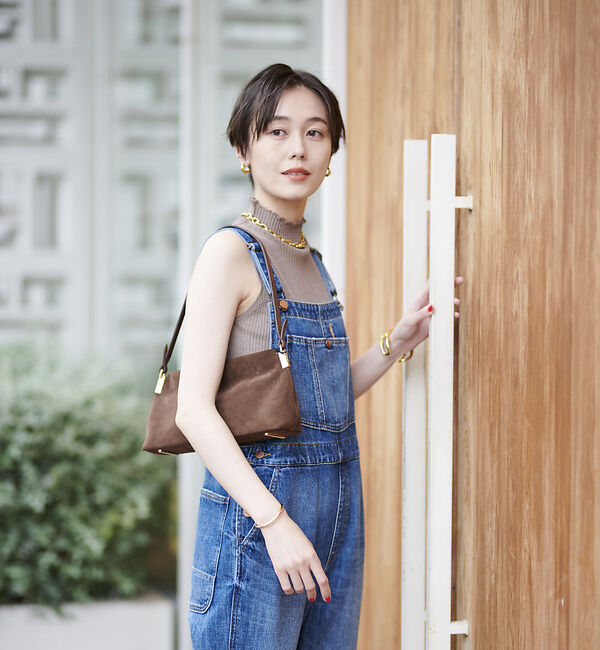 Rouge vif「【MAESTOSO/マエストソ】スクエアスウェードバッグ　ポーチ付き」|ショルダー・メッセンジャー|