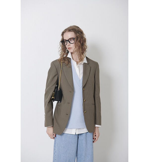 Rouge vif「チェックビックジャケット」|テーラードジャケット|