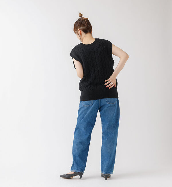 Rouge vif「ケーブルニット2WAYベスト」|ニット・セーター|