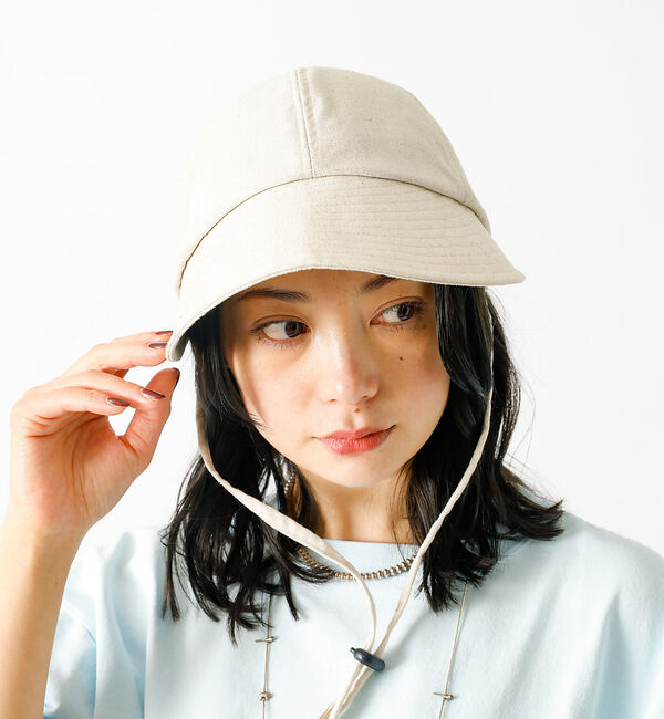 Rouge vif「【Ruben/ルーベン】リネンデイリーキャップ（顎紐付き）【WEB限定】」|その他|