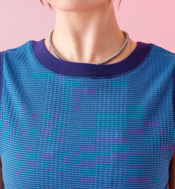 Rouge vif「【JOHNBULL/ジョンブル】クールタッチ ランダムテレコ タンクトップ /」|キャミソール|