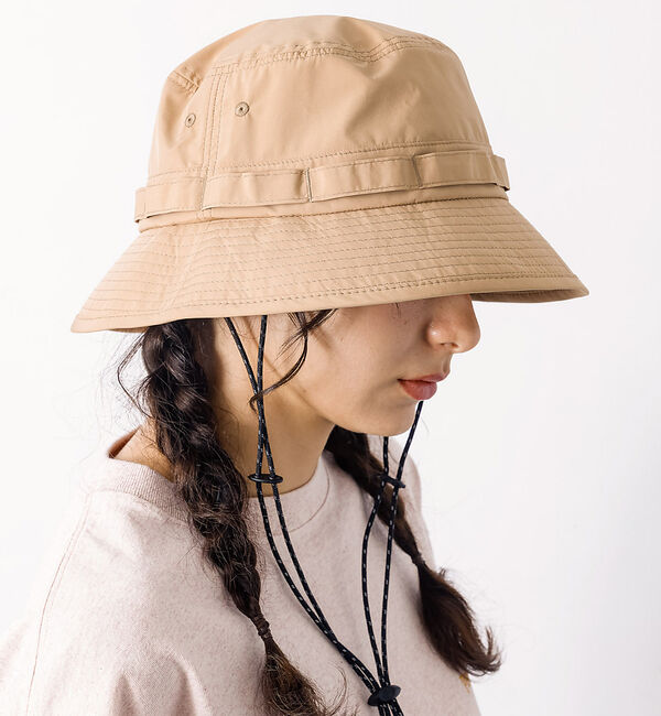 Rouge vif「【RUBEN / ルーベン】ビーチナイロンハット / 日焼け対策 / 手洗い可【」|その他|ベージュ