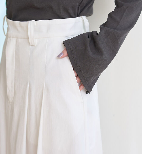 Rouge vif「タックフレアマキシスカート」|スカート|