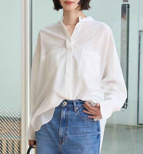 Rouge vif「NEWドルマンビッグシャツ」|シャツ・ブラウス|オフホワイト