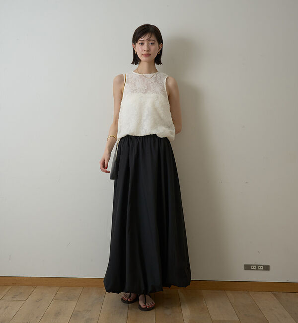 Rouge vif「【一部店舗限定】フラワーフェザーアメスリブラウス」|シャツ・ブラウス|