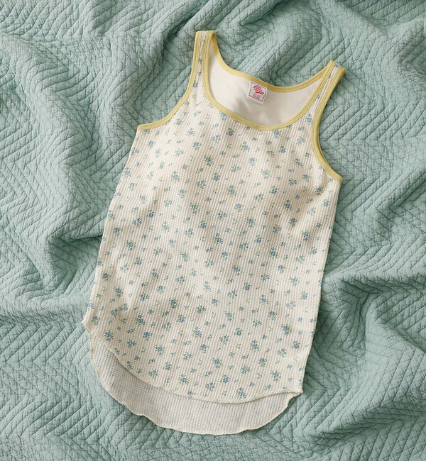 Rouge vif「【JEMORGAN / ジェーイーモーガン】クレリックタンクトップ/花柄/カップ」|キャミソール|