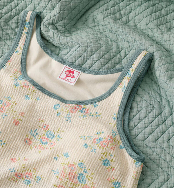 Rouge vif「【JEMORGAN / ジェーイーモーガン】クレリックタンクトップ/花柄/カップ」|キャミソール|