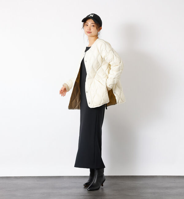 Rouge vif「【TAION / タイオン】ミリタリー クルーネック ダウンジャケット / ソフ」|ダウン|