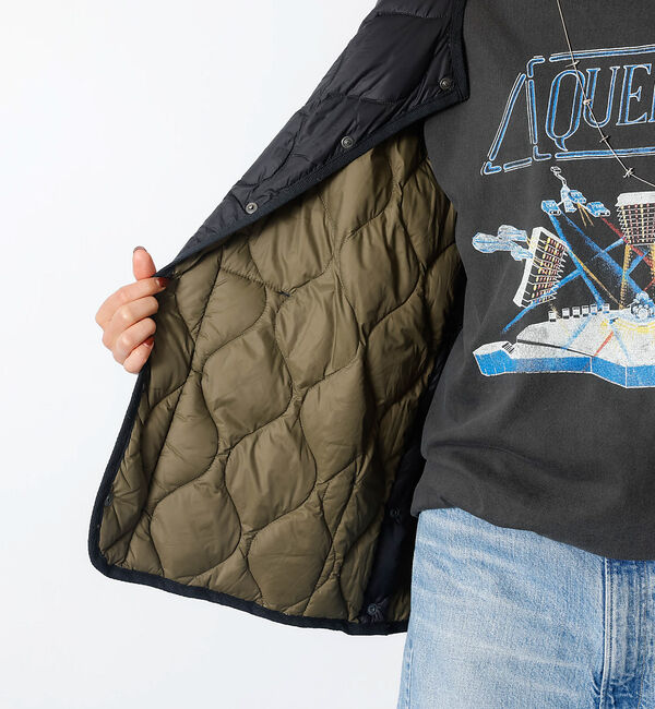 Rouge vif「【TAION / タイオン】ミリタリー クルーネック ダウンジャケット / ソフ」|ダウン|