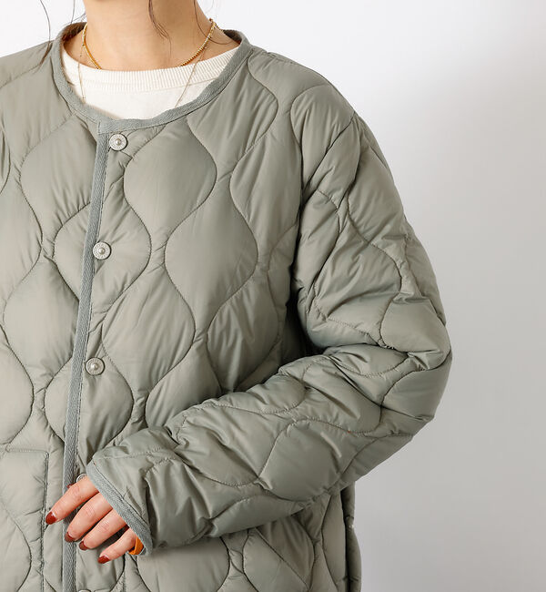 Rouge vif「【TAION / タイオン】ミリタリー クルーネック ダウンジャケット / ソフ」|ダウン|