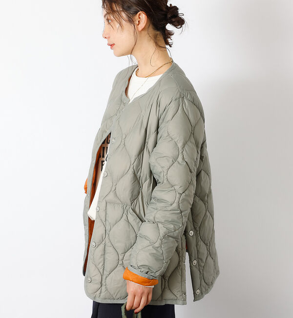 Rouge vif「【TAION / タイオン】ミリタリー クルーネック ダウンジャケット / ソフ」|ダウン|