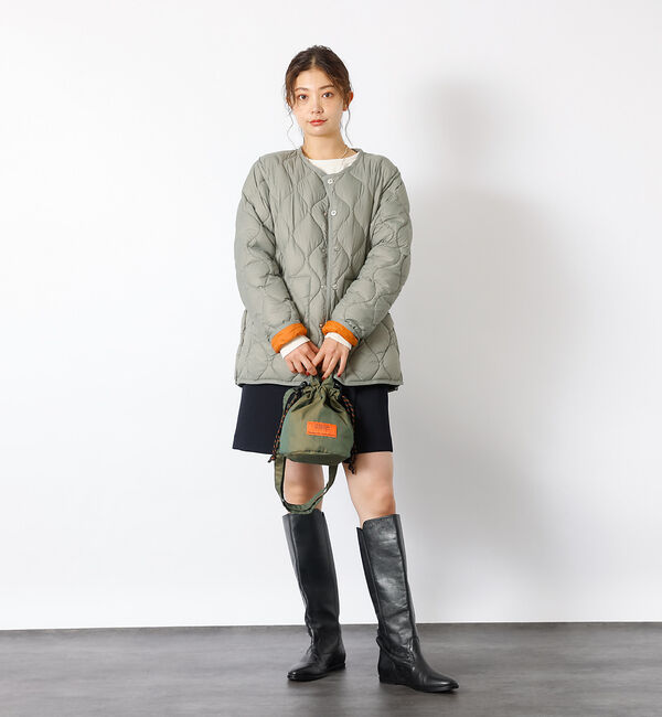 Rouge vif「【TAION / タイオン】ミリタリー クルーネック ダウンジャケット / ソフ」|ダウン|