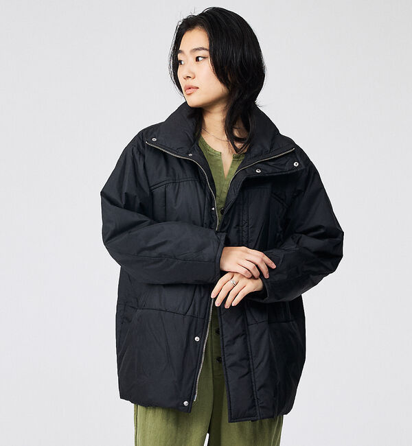 Rouge vif「【Le Melange/ル・メランジュ】モンスターパーカー / スタンドカラーコ」|ダウン|