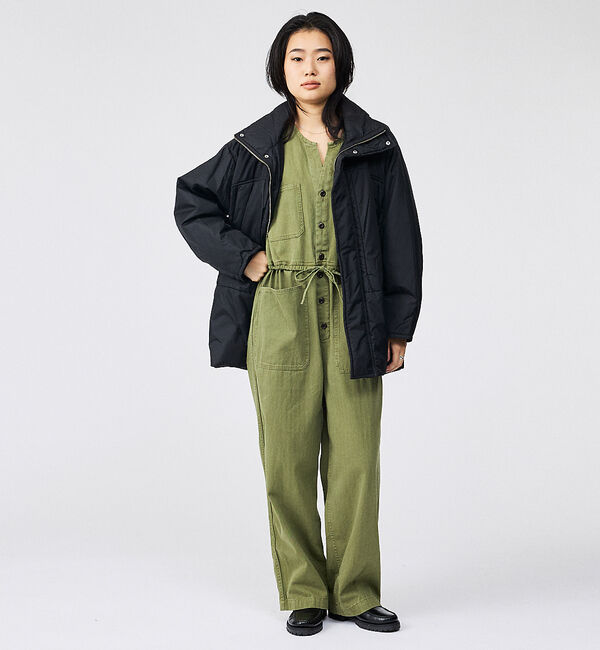 Rouge vif「【Le Melange/ル・メランジュ】モンスターパーカー / スタンドカラーコ」|ダウン|