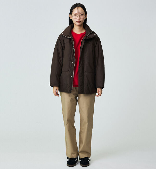 Rouge vif「【Le Melange/ル・メランジュ】モンスターパーカー / スタンドカラーコ」|ダウン|