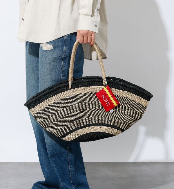 Rouge vif「【BAGMATI / バグマティ】アバカバスケット L / トートかごバッグ【予」|かごバッグ|