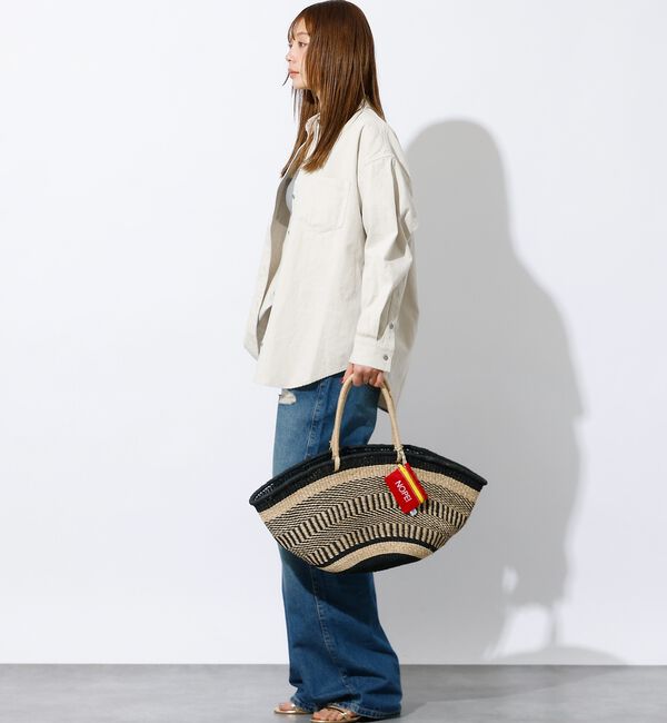 Rouge vif「【BAGMATI / バグマティ】アバカバスケット L / トートかごバッグ【予」|かごバッグ|