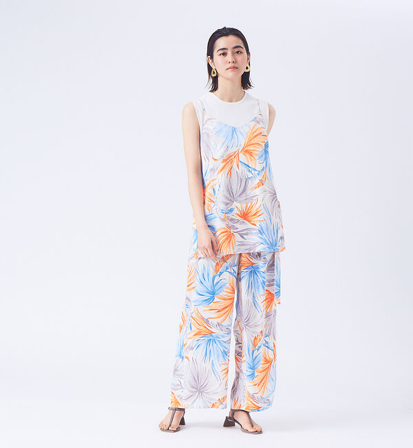 qualite「【オリジナル柄】ボタニカルキャミソール」|キャミソール|