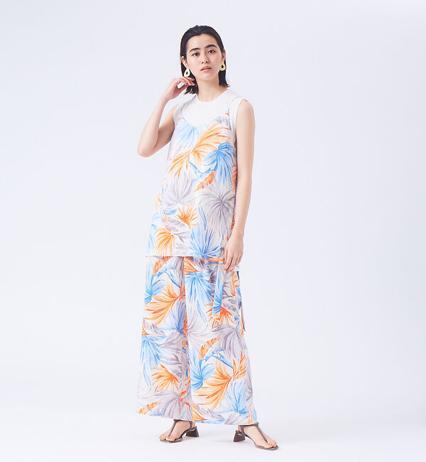 qualite「【オリジナル柄】ボタニカルキャミソール」|キャミソール|