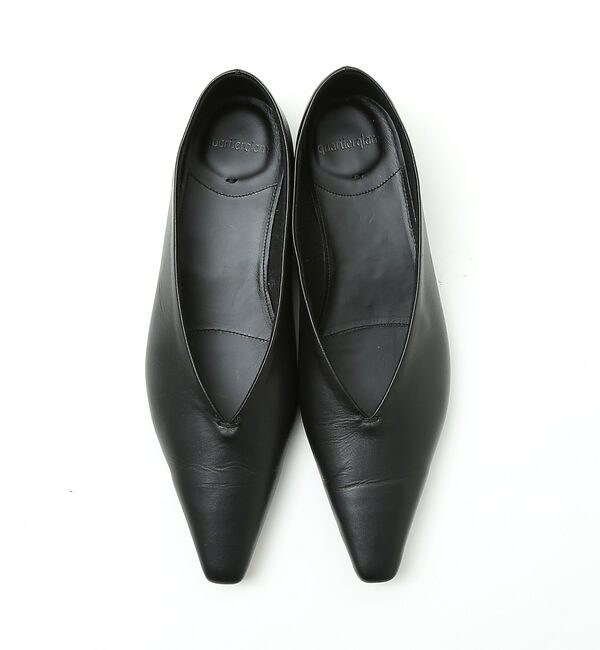 qualite「【quartierglam】 Vカットパンプス」|パンプス|