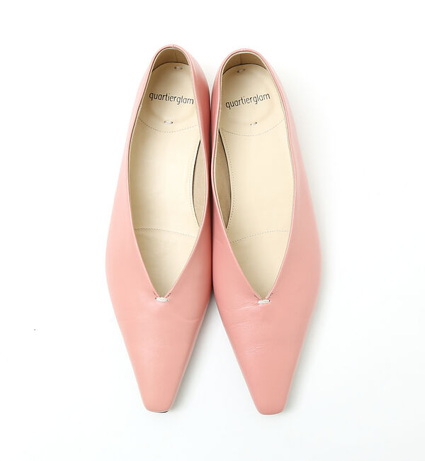 qualite「【quartierglam】 Vカットパンプス」|パンプス|