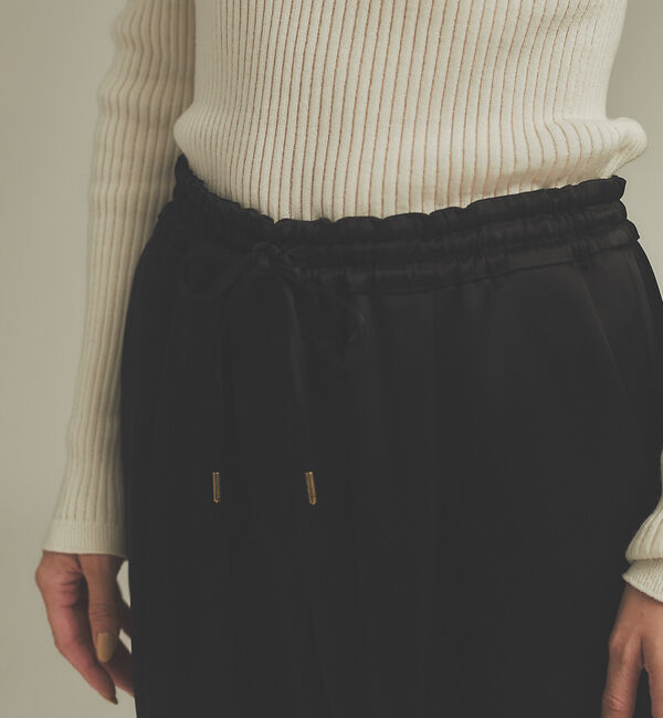 qualite「アセテートサテンドロストパンツ」|その他|