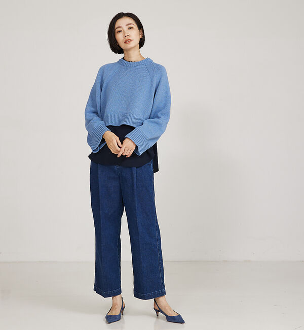 qualite「＜ITALY＞コンパクトローゲージニット」|ニット・セーター|