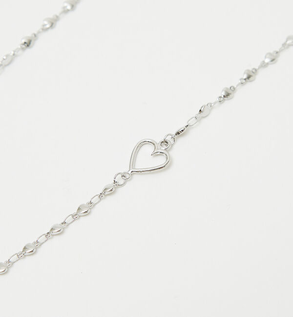 qualite「ハートチェーンネックレス」|ネックレス|