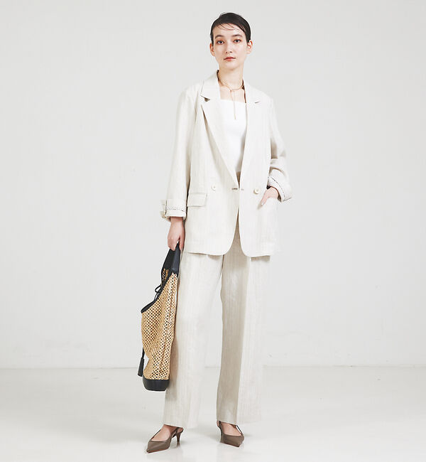 qualite「スクエアノースリーブニット」|キャミソール|