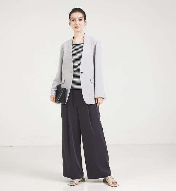 qualite「スクエアノースリーブニット」|キャミソール|