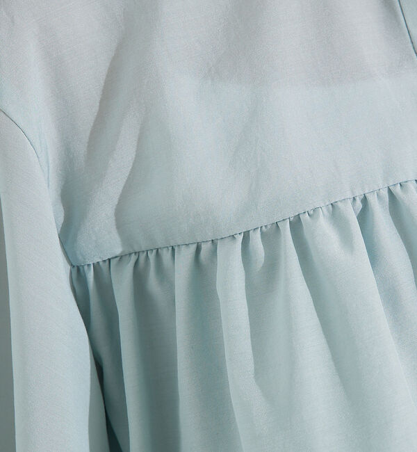 qualite「【接触冷感＆UVカット】ブライトローンフレアブラウス」|シャツ・ブラウス|