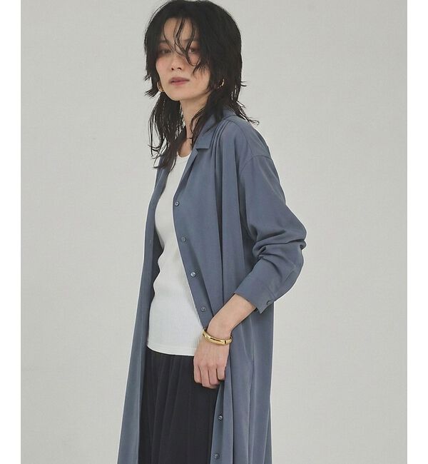 qualite「【接触冷感】ドライジャージーワンピース【予約】」|ワンピース|ブルーグレー