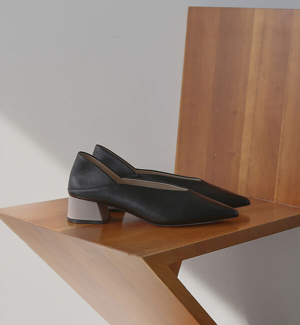 AU BANNISTER「カラーヒールポインテッド パンプス」|パンプス|