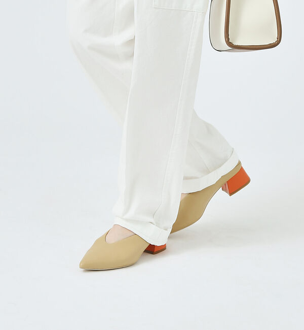 AU BANNISTER「カラーヒールポインテッド パンプス」|パンプス|