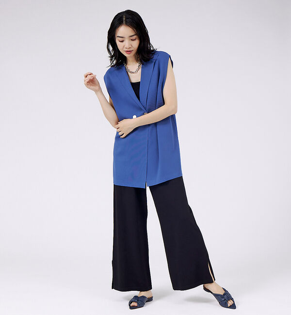 AU BANNISTER「ポインテッドツイストフラットミュール」|サンダル|