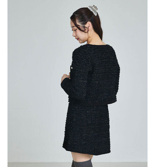 SELFIST「ラメフリンジカーディガン」|カーディガン|