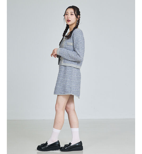 SELFIST「ラメフリンジカーディガン」|カーディガン|