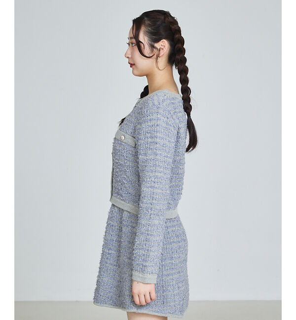 SELFIST「ラメフリンジカーディガン」|カーディガン|