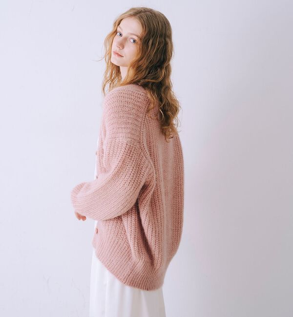 SELFIST「【一花さんコラボ】ニットカーデ＆サテンワンピースSET」|ワンピース|