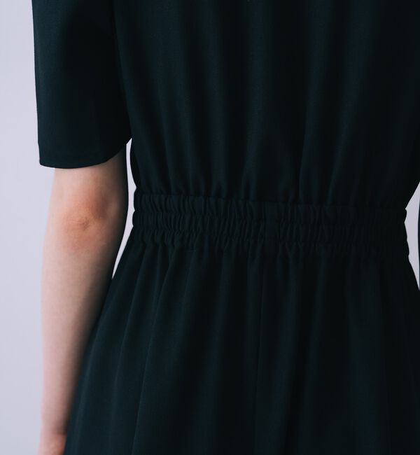 SELFIST「衿配色フロントジップフレアワンピース【予約】」|ワンピース|