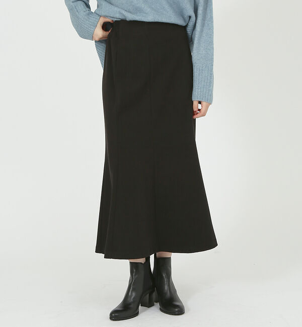abahouse mavie「【セットアップ対応】カルゼジャージーマーメイドスカート」|スカート|ブラック