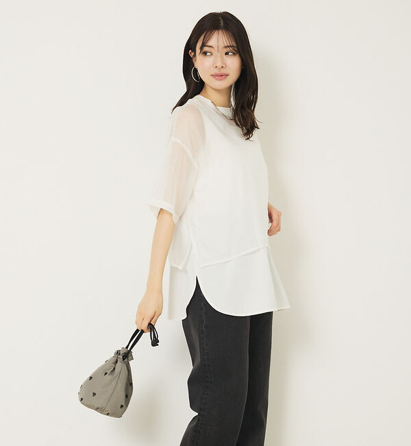 abahouse mavie「【2WAY】スクエアネックシャツヘムタンク」|キャミソール|