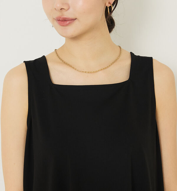 abahouse mavie「【2WAY】スクエアネックシャツヘムタンク」|キャミソール|