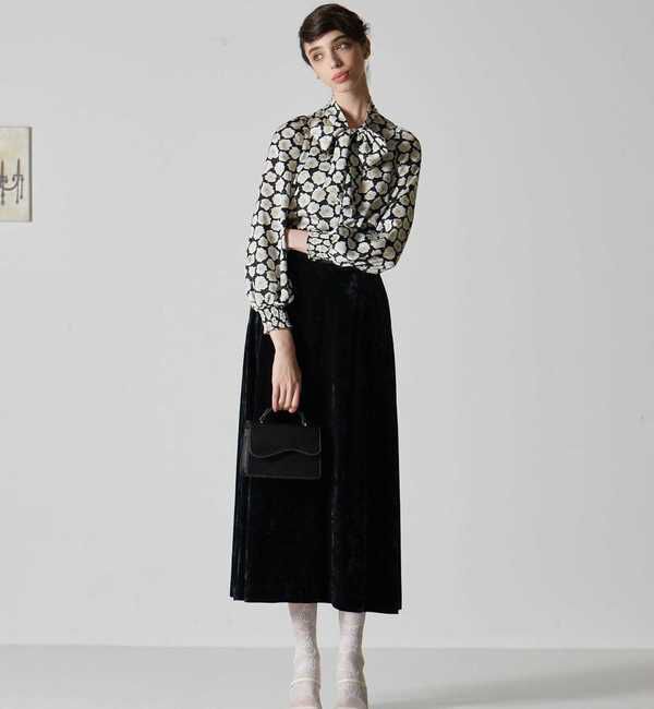 TIARA「Aラインスカート」|スカート|ブラック