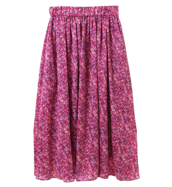 TIARA「カラースパングルプリントギャザーフレアスカート」|スカート|