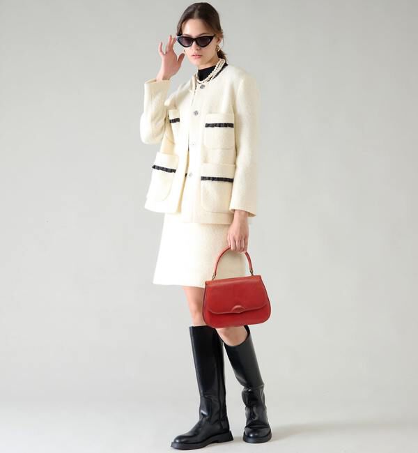 TIARA「フリルトリミングミニスカート」|スカート|