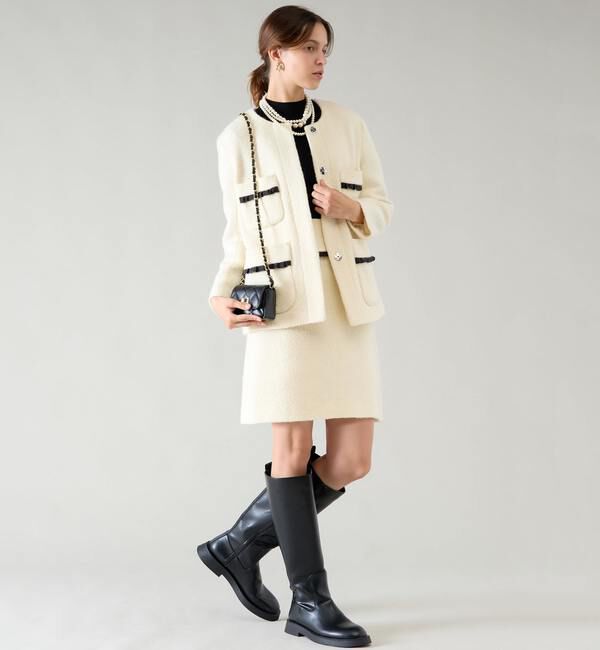 TIARA「フリルトリミングミニスカート」|スカート|