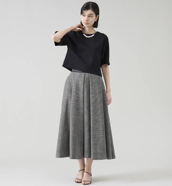 TIARA「タックフレアハイウエストスカート」|スカート|