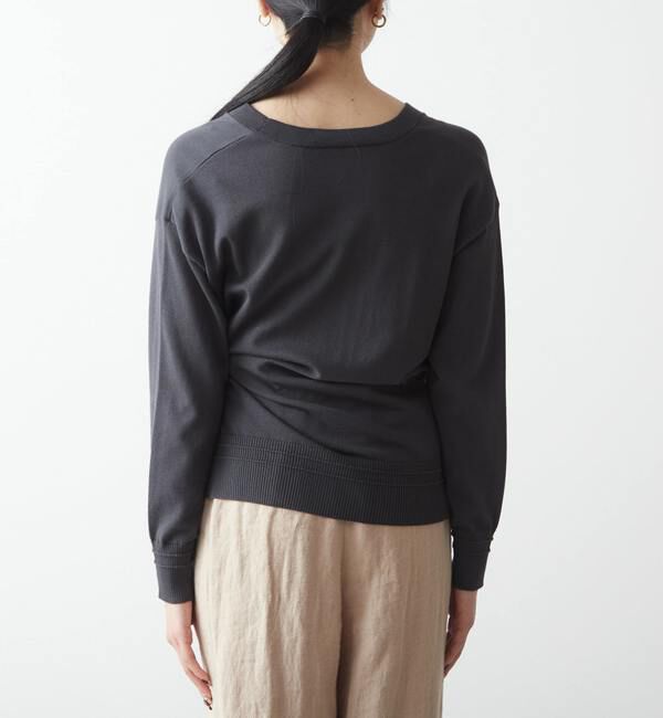 Liesse「アクセント釦カーディガン」|カーディガン|